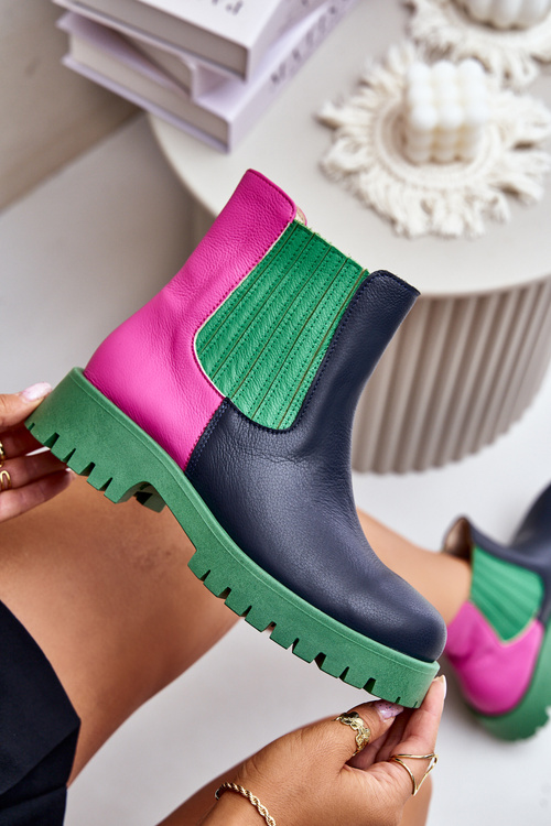 Чоботи жіночі без каблука Lewski 3611 Multicolor