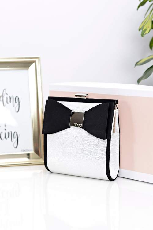 Жіноча срібна сумочка-клатч