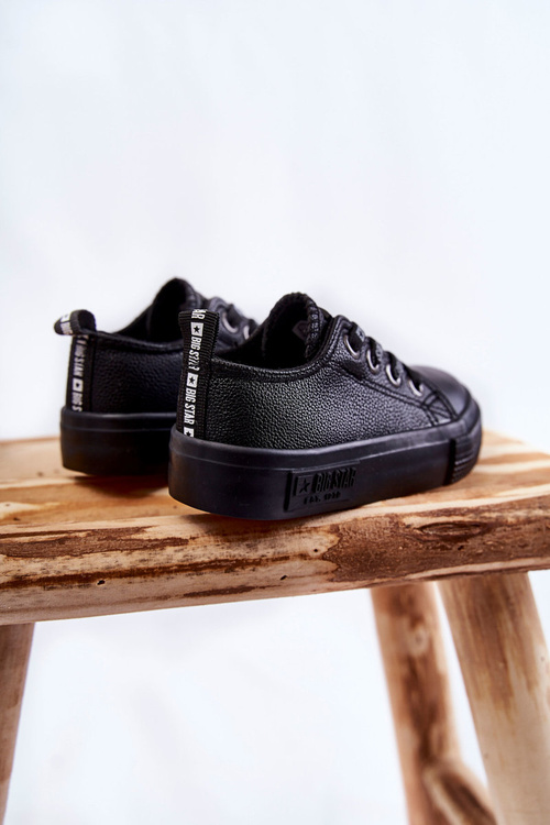 Дитячі шкіряні кросівки BIG STAR KK374061 Чорні