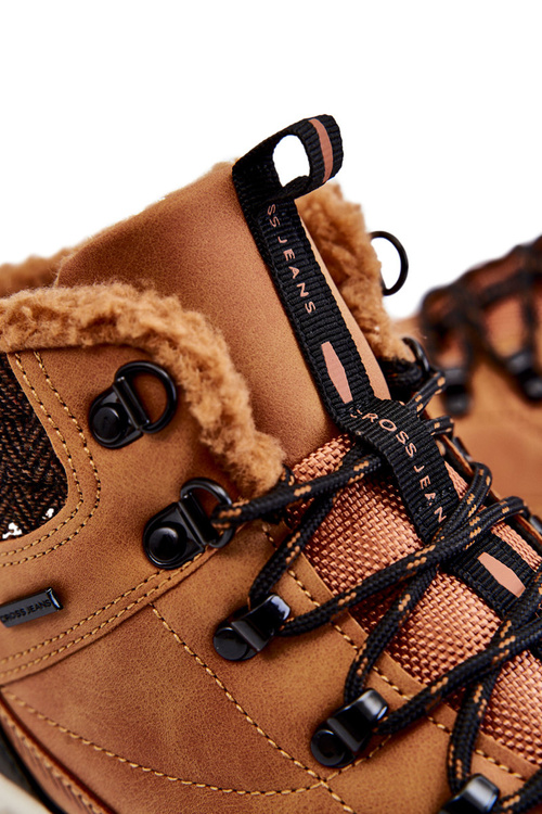 Чоловічі теплі черевики трекінгові Cross Jeans KK1R4021C Camel