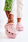 Жіночі поролонові тапочки Crocs Pink Coline