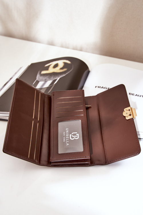 Еко Шкіряний Гладкий Жіночий Гаманець Шоколадний Еролія