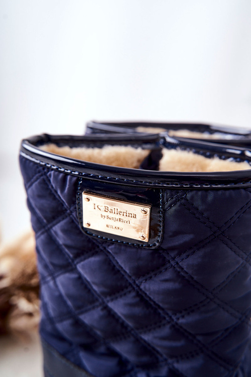 Дитячі зимові черевики теплі темно-сині Mussi