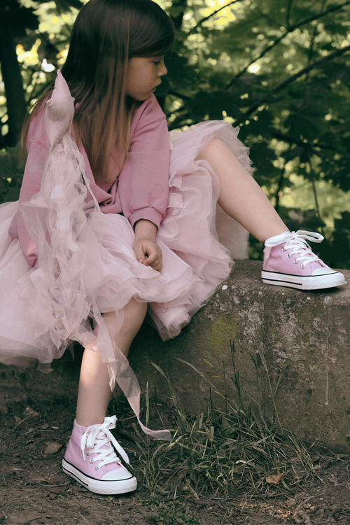 Дитячі високі кросівки Pink Filemon