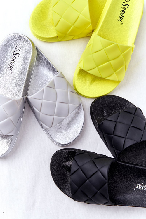 Жіночі гумові тапочки Neon Yellow Let's Swim