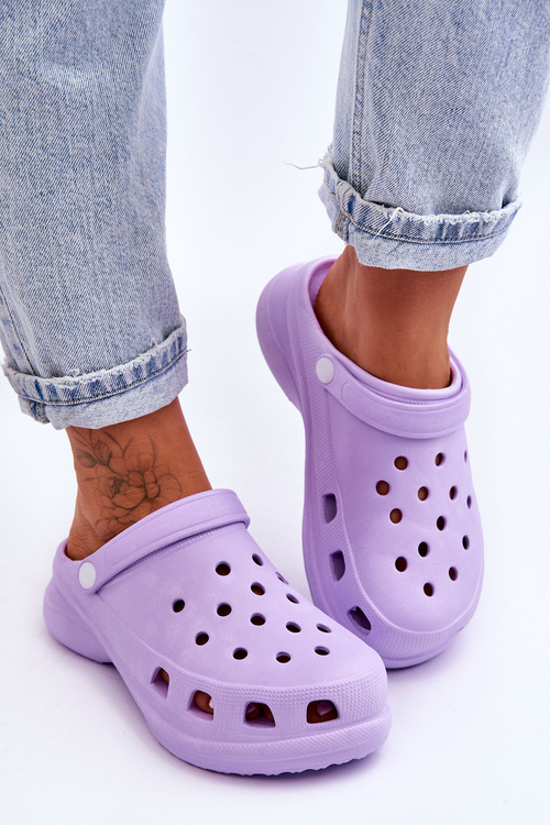 Поролонові босоніжки Crocs на масивній підошві Violet Katniss