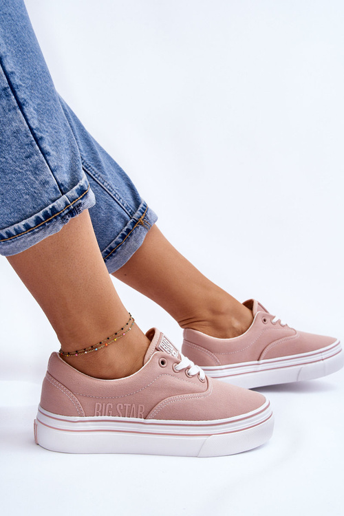 Жіночі кросівки на платформі Big Star LL274229 Рожеві