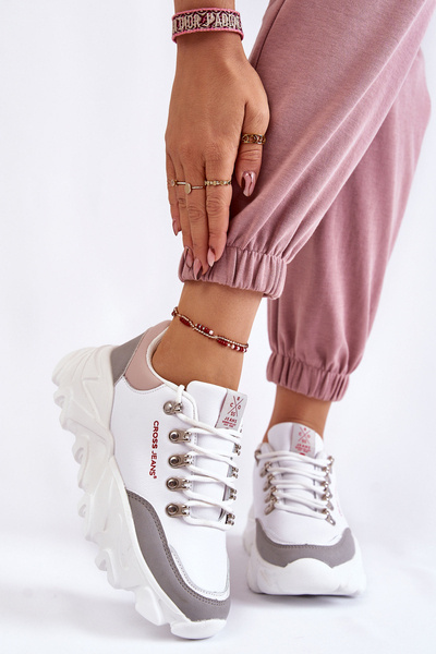 Жіночі кросівки на платформі Cross Jeans KK2R4071C Білі
