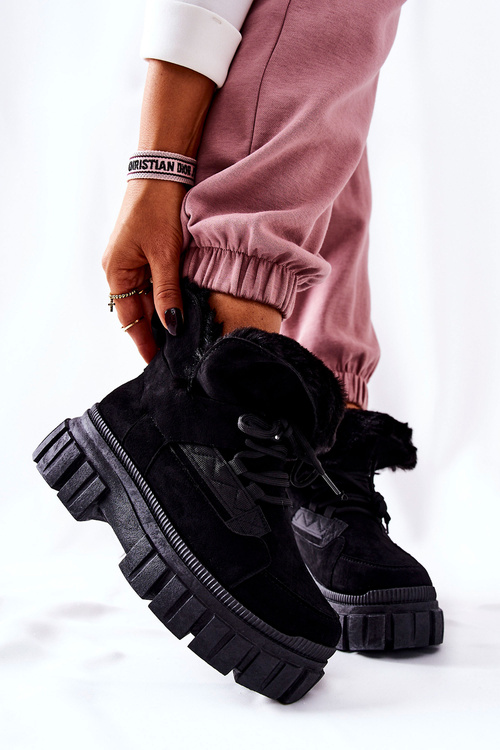 Утеплені черевики Trapper Black Demaris