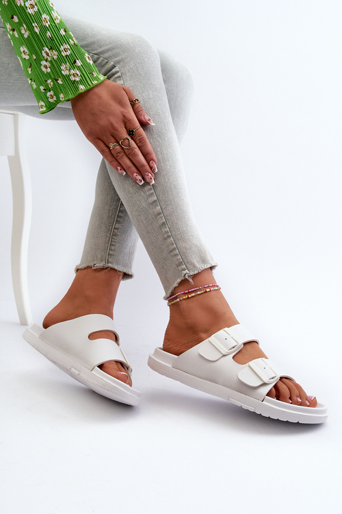 Легкі пінопластові жіночі шорти з пряжками Big Star NN274A751 Білі