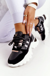 Жіночі кросівки на масивній підошві Black Power