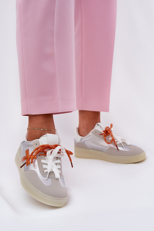 Низькі Жіночі Спортивні Черевики Сріблясті Зелева