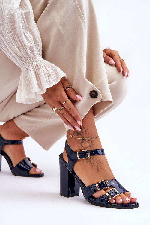 Лаковані підбори S.Barski 80-3 Чорні