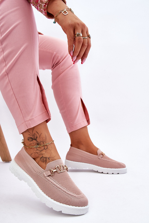 Жіночі сліпони з прикрасами Рожеві Alena