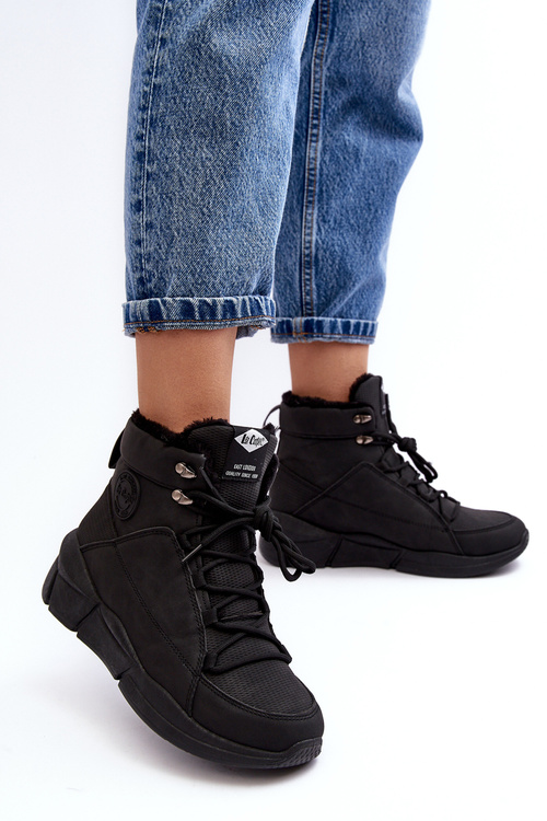 Чоботи жіночі на платформі Lee Cooper LCJ-23-44-1979L Чорні