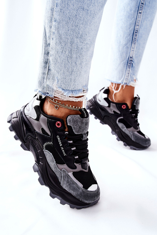 Жіноче спортивне взуття Cross Jeans Black Grey II2R4019C