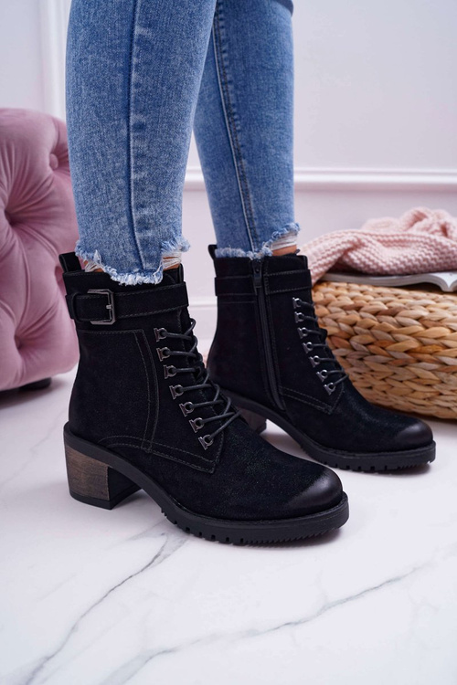 Чоботи робочі жіночі Sergio Leone чорні BT705