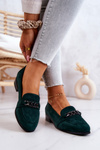 Замшеві лофери Brogue Green Yasmin