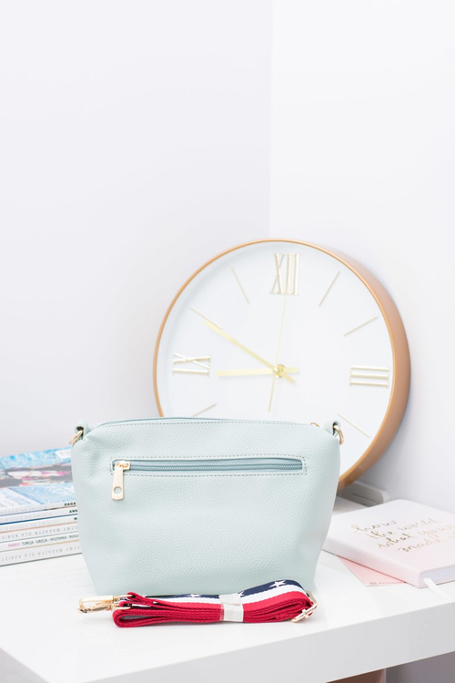 Бірюзова жіноча сумочка через плече формату А4