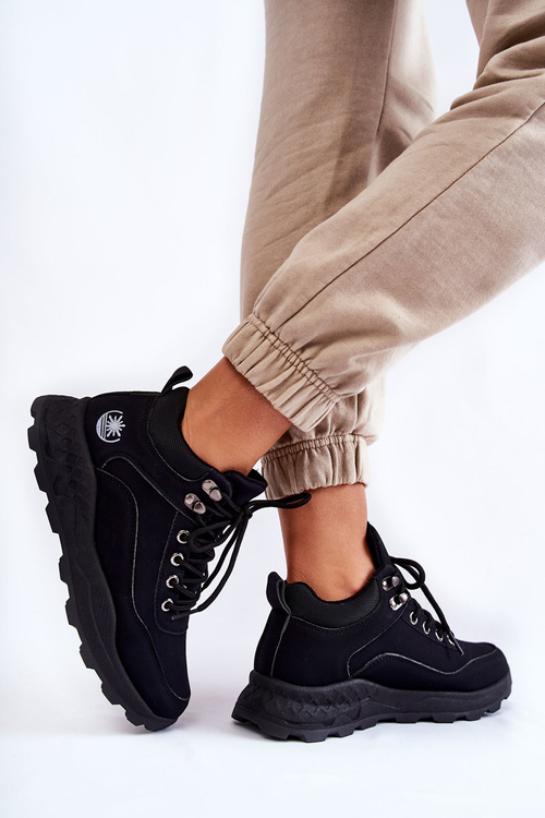 Жіночі теплі трекінгові черевики Trappers Black Otto