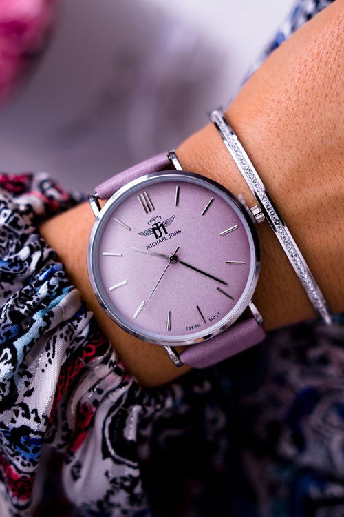 Жіночий годинник Michael John Purple Florence