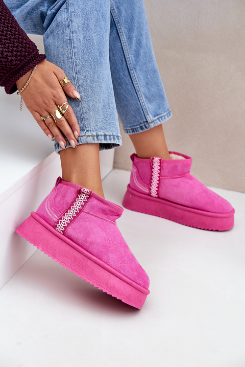 Снігоступи На Платформі З Візерунком Рожеві Udra