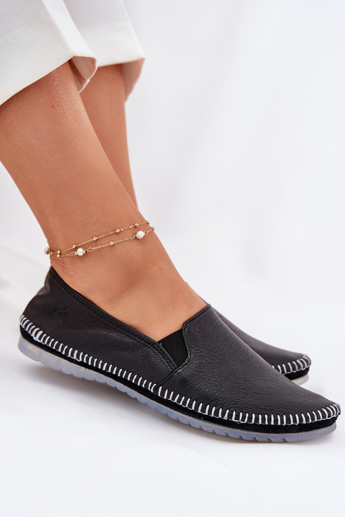 Шкіряні Балерини Maciejka T3512-71 Чорні