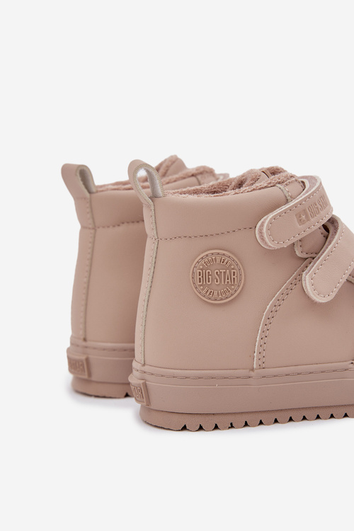 Утеплені Кросівки Для Дітей На Липучках Big Star SS374072 Бежеві