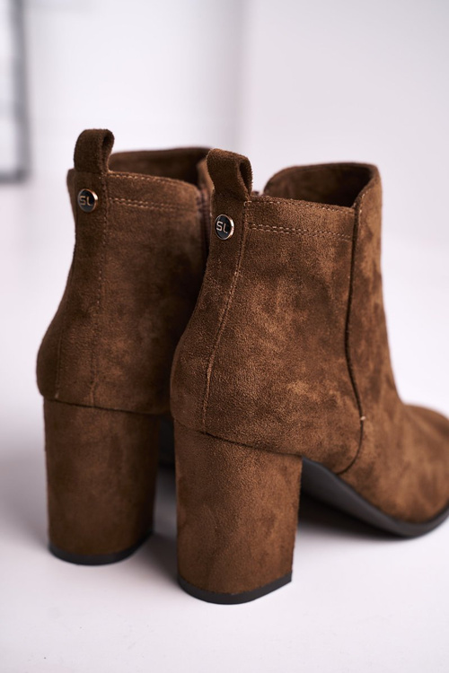 Жіночі черевики на високому каблуці Sergio Leone Olive BT508