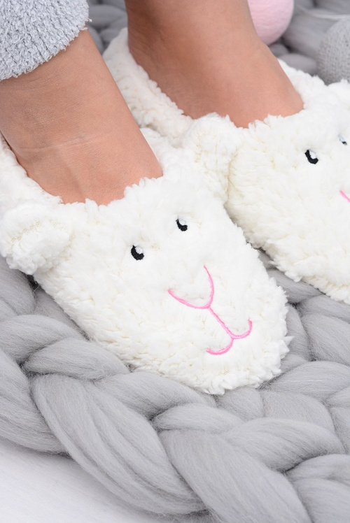 Жіночі домашні тапочки SOXO Doggies білі