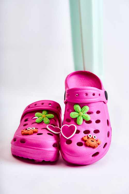 Дитячі поролонові тапочки Crocs Fuchsia Sailor
