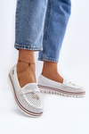 Жіночі білі мокасини Twista з вирізом
