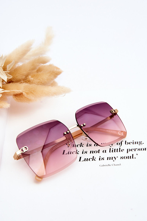 Великі жіночі сонцезахисні окуляри 400UV E4721 Золотисто-бежеві