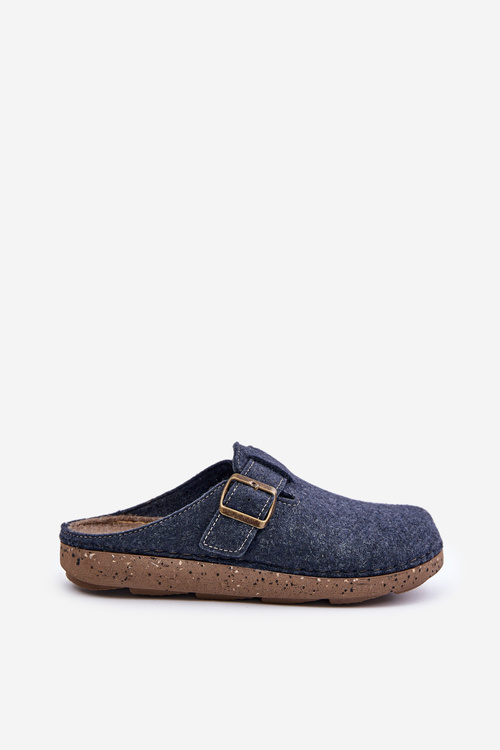 Чоловічі тапочки з пряжкою Preventive Slippers Inblu Navy Blue MT000012
