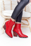 Жіночі ковбойські чоботи на високому каблуці Lu Boo Red