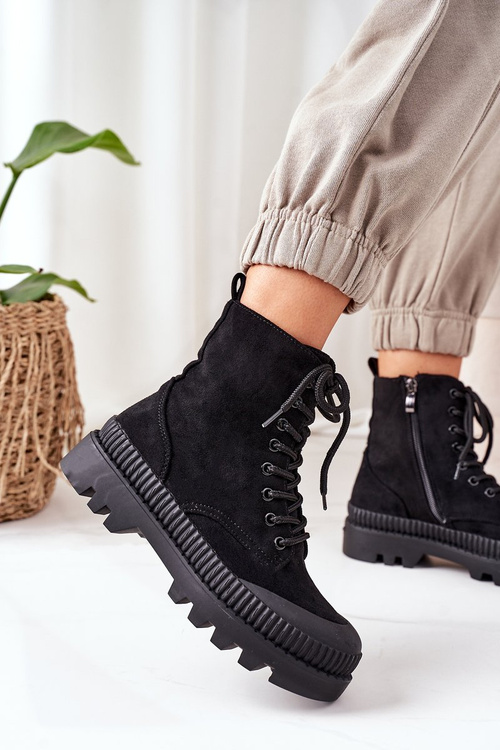 Замшеві черевики челсі чорні Here I Am