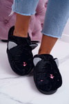 Жіночі тапочки котячі вушка чорні соні