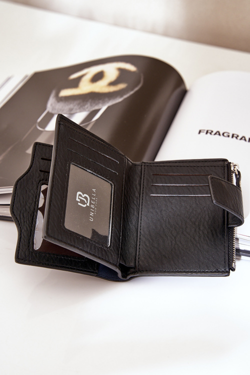 Жіночий Еко Шкіряний Гаманець Чорний Jezorea