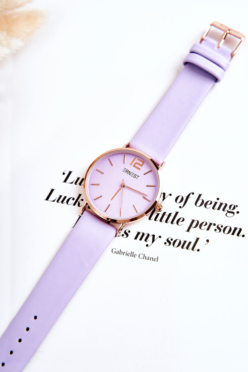 Жіночий годинник Ernest Світло-фіолетовий Sandmill