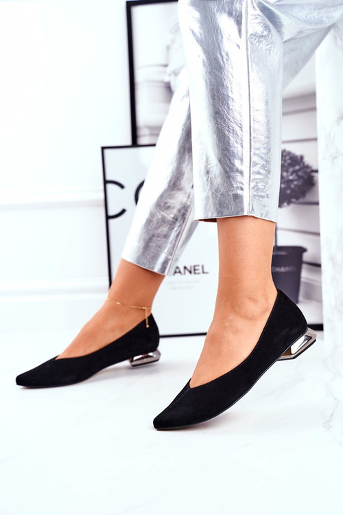 Жіночі балетки Laura Messi Leather Black 2149