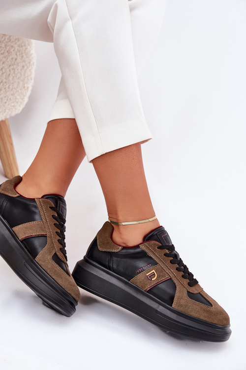 Жіночі Шкіряні Кросівки На Платформі Daniel Lopez Just Dare SS2D4001 Чорні