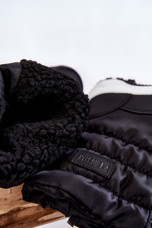 Дитячі снігові черевики на повзунках Big Star KK374235 Чорні