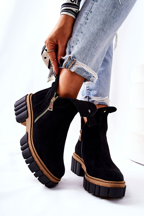 М'які черевики на блискавці Black Cadence