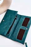 Гаманець жіночий великий місткий зелений Evina