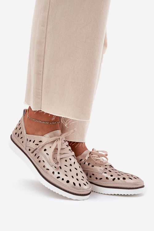 Жіноче Шкіряне Взуття S.Barski LR51-611 Золоті