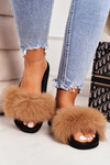 Жіночі тапочки з хутром Camel Belmondo