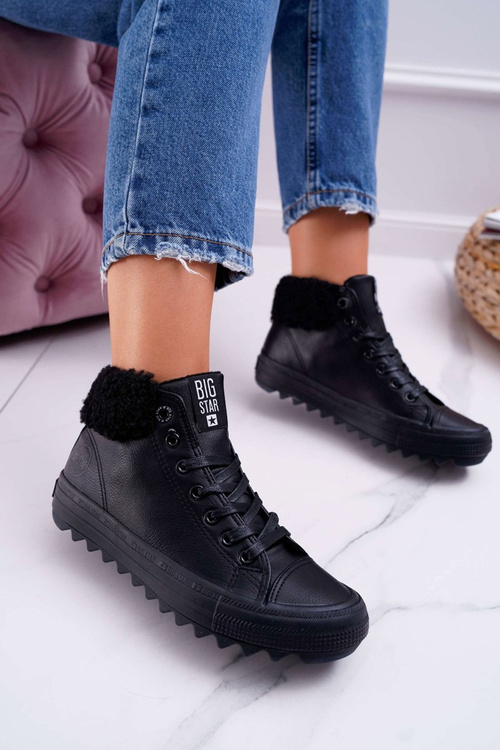 Жіночі кросівки Big Star High Warmed Black EE274145
