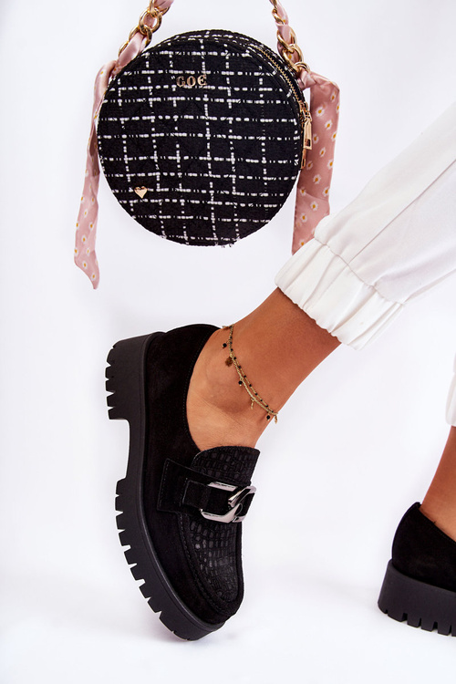 Модні замшеві лофери Light Black Rayhan