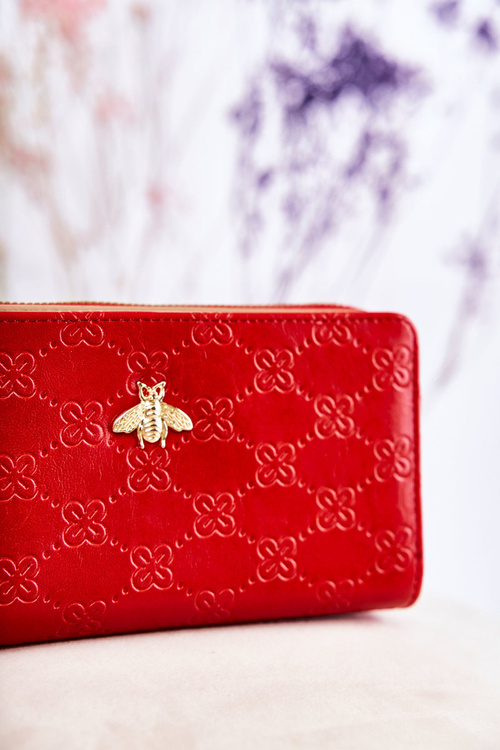 Гаманець жіночий великий з орнаментом Red Fabio