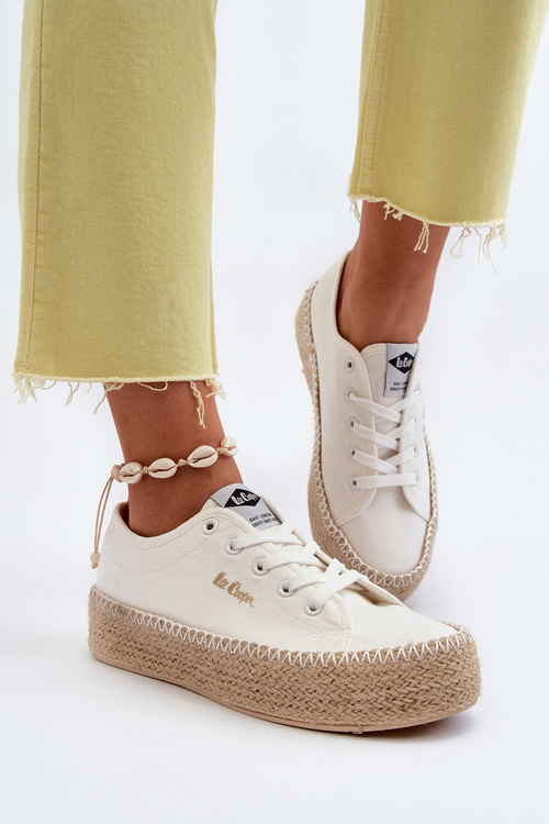 Кросівки з косою Lee Cooper LCW-24-44-2410 Білі